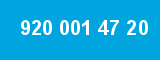 920 001 47 20